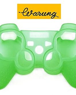 Warung Silicone Protective Skin Case Cover for PS3 Controller – Green [video game]