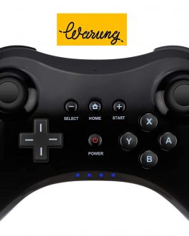 WARUNG WII U PRO CONTROLLER Bluetooth Gamepad (Black, For Wii U) [video game]