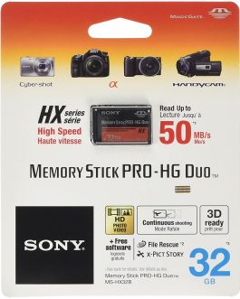 Sony Memory Stick Pro Duo 32GB – HX Series – 50MBps FOR SONY PSP ORIGINAL GENUINE