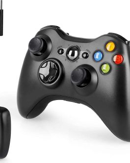 WARUNG Wireless Controller With Receiver For Xbox 360 , 2.4GHZ Remote Joystick Gamepad for PS3, PC Windows 7,8,10 and Xbox 360 Console with Receiver