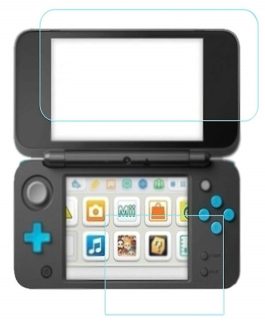 WARUNG HD clear tempered glass screen protector for Nintendo 2ds xl