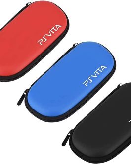 WARUNG PlayStation Vita Carrying Case Zipper Bag Compatible for Sony PS Vita 1000 2000 Game Console (Black)