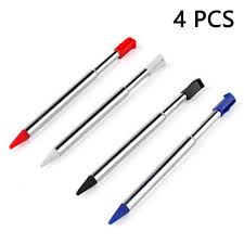 WARUNG 3DS XL Replacement Retractable Stylus Compatible with Nintendo 3DS XL  ( 4in1 Combo Set Multi Color for 3DS XL )