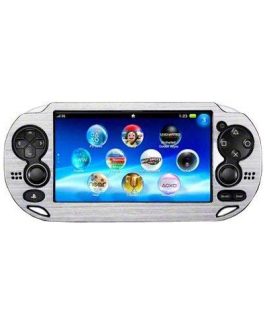 WARUNG Aluminum Metal Protective Cover Case Compatible for Sony PS Vita Console Silver