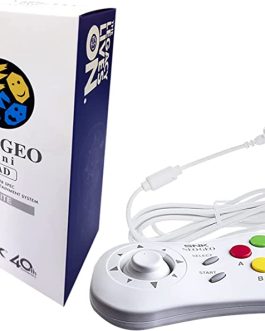ORIGINAL SNK NEOGEO Mini Pad White , SNK Classic Wired Game Controller for NEO GEO Mini and NEO-GEO Arcade Stick Pro