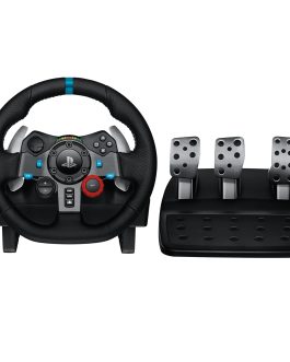 Logitech G29 Driving Force Racing Wheel and Floor Pedals for PS5, PS4, PC, Mac – Black