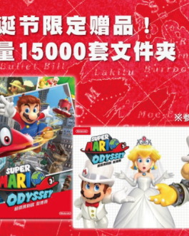 Nintendo preorder bonus super Mario odyssey file folder 2 units ( HK IMPORT )