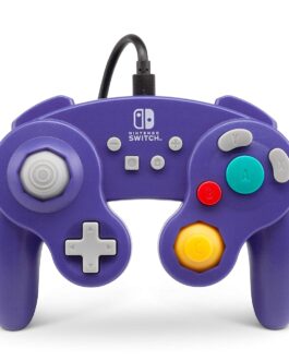 PowerA GameCube Style Wired Gaming Controller for Nintendo Switch, Purple (Officially Licensed)