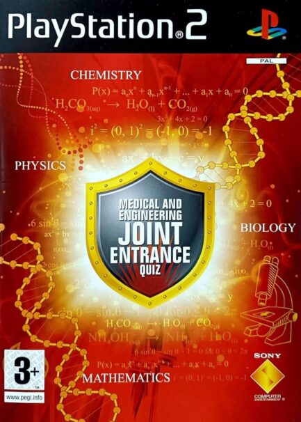 MEDICAL AND ENGINEERING JOINT ENTRANCE QUIZ for PS2 ( SUPER RARE GAME ONLY COVER ART MANUAL IN CASE )