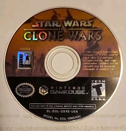 Star Wars The Clone Wars DISC ONLY IN BOX NTSC GameCube