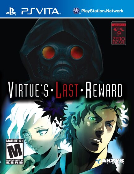 VIRTUE'S LAST REWARD PS VITA BOX AND COVER ART DAMAGED