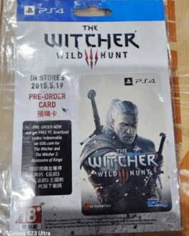 THE WITCHER 3 WILD HUNT PREORDER CARD HK