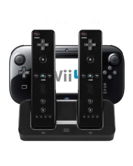 DOBE WII U GAMEPAD & WII REMOTE CHARGING STAND / DOCK ( WHITE )