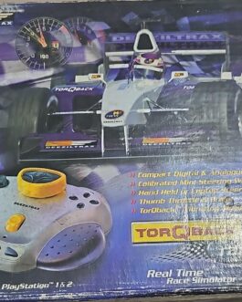 DEEZILTRAX TORQBACK RACING / STEERING WHEEL CONTROLLER FOR PS1 & PS2 CONSOLE