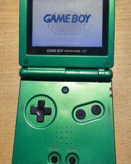 NINTENDO GAME BOY ADVANCE SP GREEN COLOR ( SCRATCHED – ACCEPTABLE CONDITION )