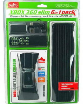 PEGA XBOX 360 SLIM 6 IN 1 KIT ( INCLUDING CONTROLLER CHARGING DOCK + REMOTE CONTROLLER )