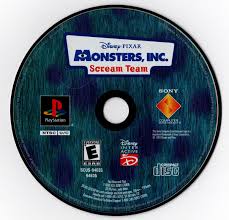 DISNEY PIXAR MONSTERS INC. SCREAM TEAM PS1 NTSC DISC ONLY