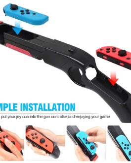 WARUNG Game Gun Controller Holder for Nintendo Switch OLED v1/v2 Joycon Controllers
