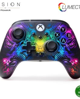 PowerA FUSION Pro Wireless Gaming Controller with Lumectra for Xbox Series X/S, Xbox One, PC, Windows 10/11 with Ghost RGB LED Lighting, Black (Officially Licensed)