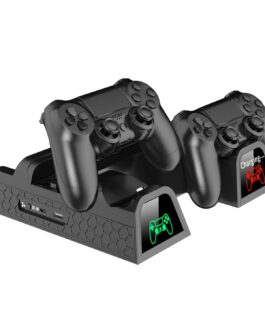 OIVO PS4 Slim / Pro Multifunctional Vertical Cooling Stand with Controller Charger , Led Indicators , Charging Dock Station with 12 Games Storage