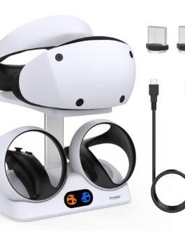 DOBE Charging Stand for PlayStation VR2 , Vertical PS VR2 Headset & Sense Controller Charge Dock Station with USB-C Cable for PS5 VR2