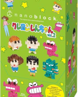 KAWADA Nanoblock Mini Nano Crayon Shin-chan Vol. 2 ( Box ) , 1 Box = 6 Pieces