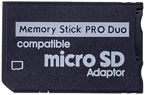 WARUNG PSP Memory Stick Adapter , Micro SD to Memory Stick PRO Duo MagicGate Card for Sony PSP
